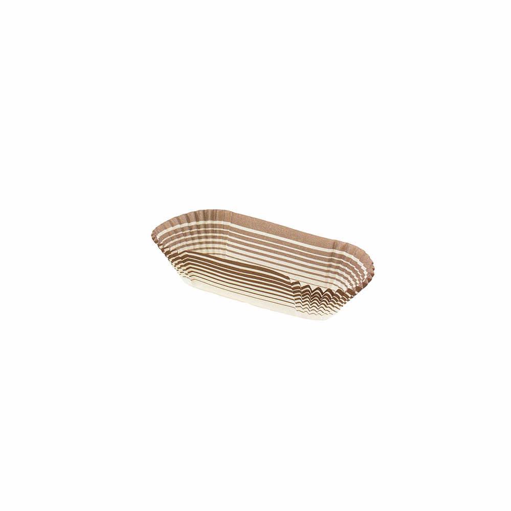 Pastry Baking Cup 3X1.63X1 IN Gold Oval 2000/Pack