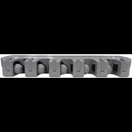 Rack 16 IN Plastic For Mop & Broom With 5 Clips, 6 Hooks 1/Each