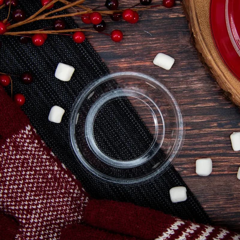 Dart® Lid Dome 3.7X1.4 IN PET Clear For 12-24 OZ Cold Cup With Hole Freezer Safe 100 Count/Pack 10 Packs/Case