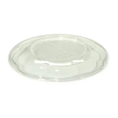 The BOTTLEBOX ® Rose Bowl Lid Dome 6.8X0.75 IN 1 Compartment RPET Clear Round For 24-48 OZ Bowl Closing Tabs 300/Case