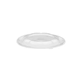 The BOTTLEBOX ® Rose Bowl Lid Dome 6.8X0.75 IN 1 Compartment RPET Clear Round For 24-48 OZ Bowl Closing Tabs 300/Case