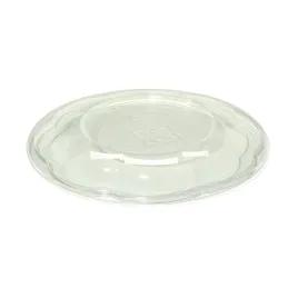 The BOTTLEBOX ® Rose Bowl Lid Dome 6.8X0.75 IN 1 Compartment RPET Clear Round For 24-48 OZ Bowl Closing Tabs 300/Case
