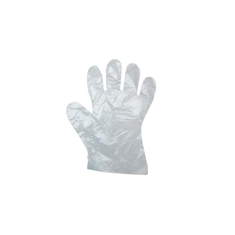 Safety Zone® Gloves Medium (MED) Clear PE 100 Count/Pack 10 Packs/Case