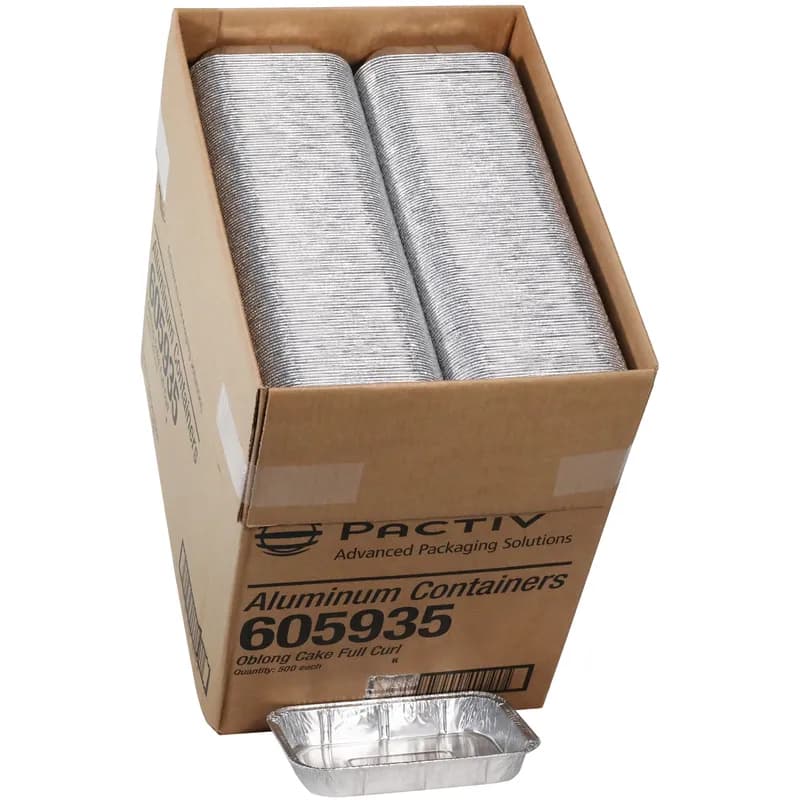 Cake Pan 25.2 OZ 12X5 IN Aluminum Silver Oblong 500/Case