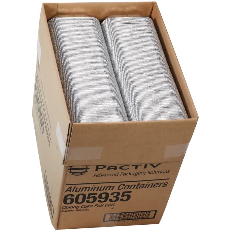 Cake Pan 25.2 OZ 12X5 IN Aluminum Silver Oblong 500/Case