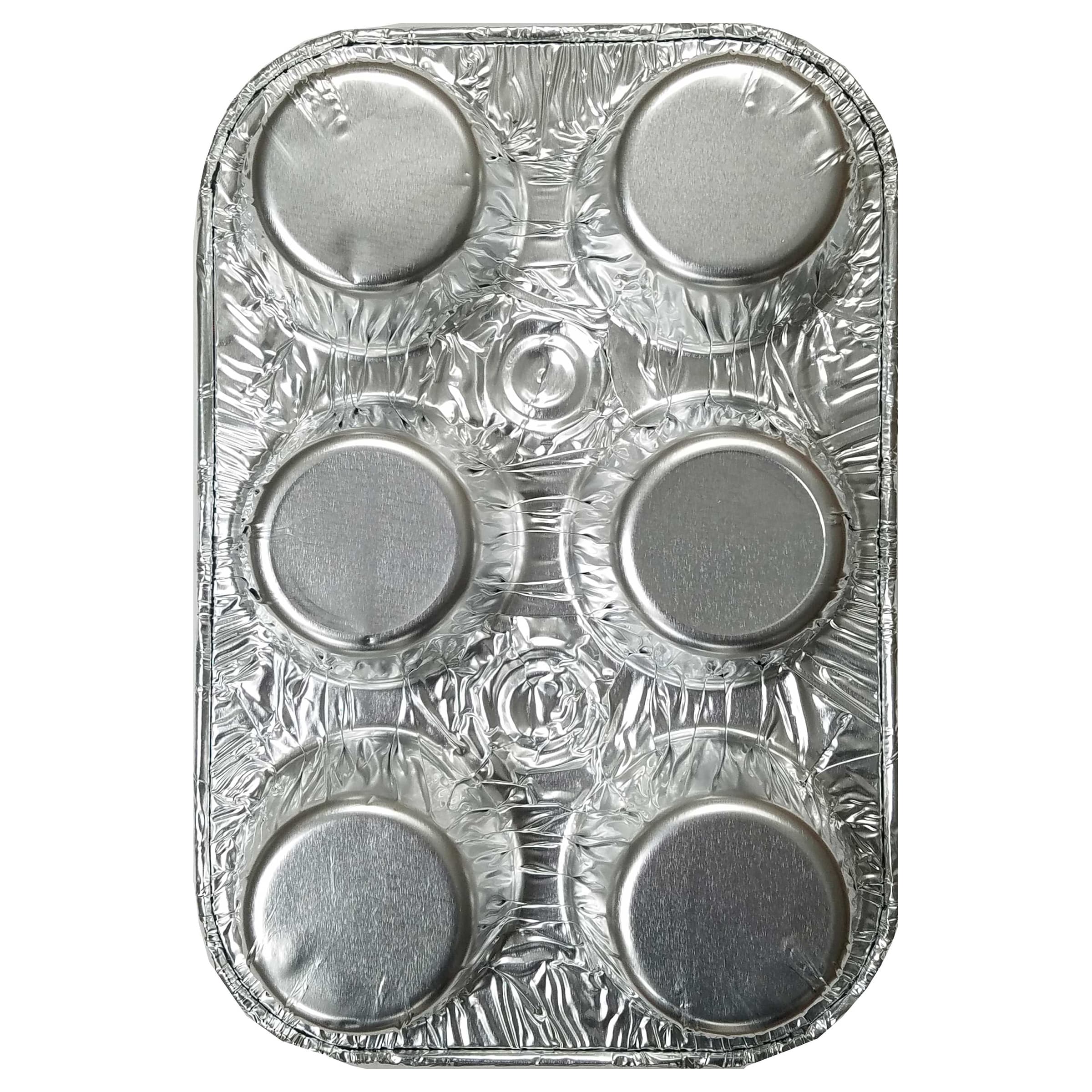 Muffin Tray 6 Compartment Aluminum 200/Case