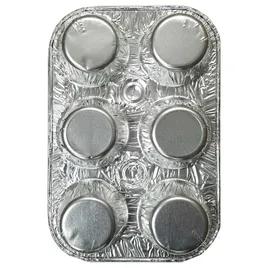 Muffin Tray 6 Compartment Aluminum 200/Case