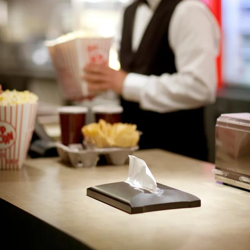 Tork Xpressnap® N4 Napkin Dispenser 7X9.9X13.5 IN Licorice Plastic In Counter 1/Each