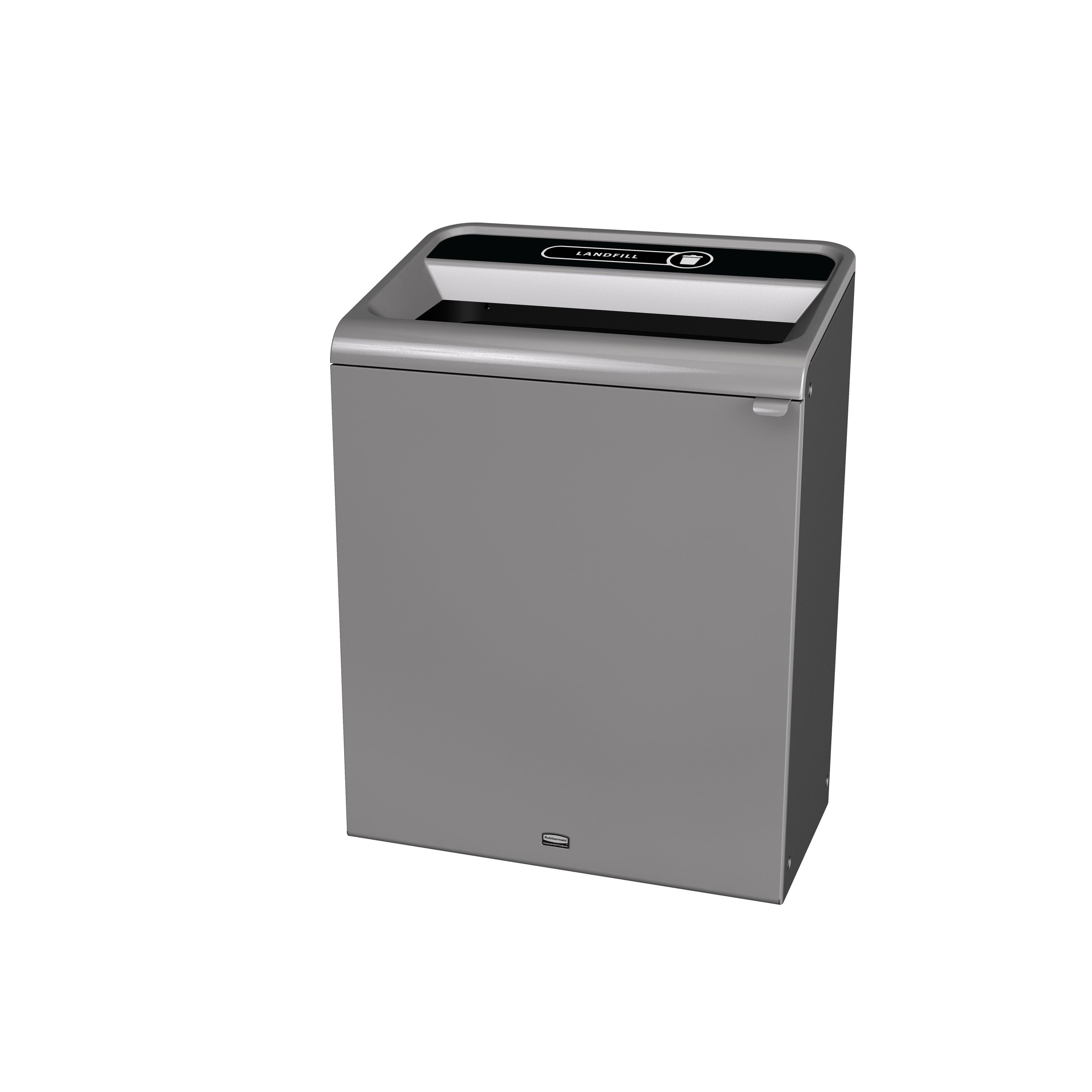 Configure™ Landfill 1-Stream Multi-Stream Recycling 29.13X19.50X37.97 IN 45 GAL Gray Stenni Metal 1/Each