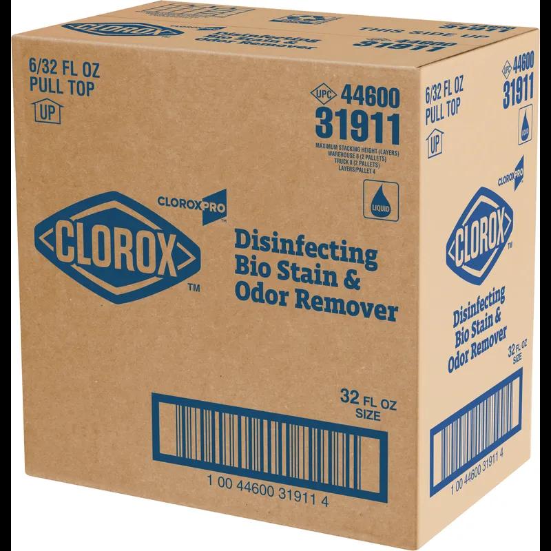 Clorox® Bio Stain & Odor Remover Stain & Odor Remover 32 FLOZ Antibacterial 6/Case