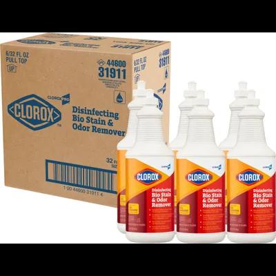 Clorox® Bio Stain & Odor Remover Stain & Odor Remover 32 FLOZ Antibacterial 6/Case