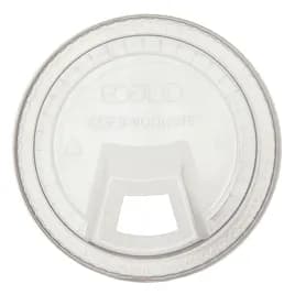 GreenStripe® Lid Flat PLA Translucent For 24-12-9 OZ Cold Cup Sip Through 1000/Case