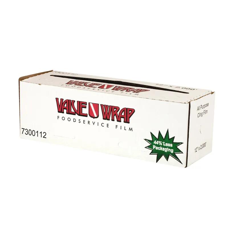 ValueWrap Cling Film Cutter & Roll 12IN X2000FT PVC Light Weight Clear 1/Roll