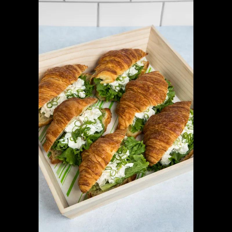 Serving Tray 12.2X12.2X1.5 IN Wood Natural Square Heavy Duty Grease Resistant 1 Count/Pack 10 Packs/Case 10 Count/Case