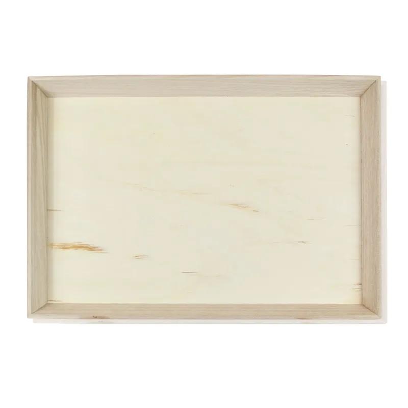 Serving Tray 15.48X15.8X1.75 IN Wood Natural Rectangle Heavy Duty 1 Count/Pack 10 Packs/Case 10 Count/Case