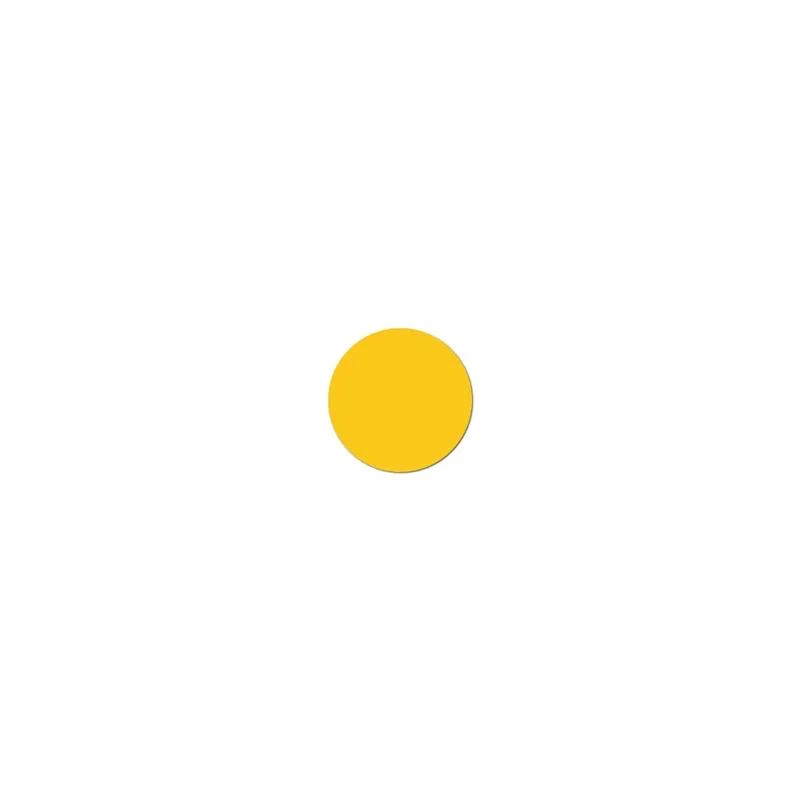 Label 1 IN Yellow Permanent 1000/Roll