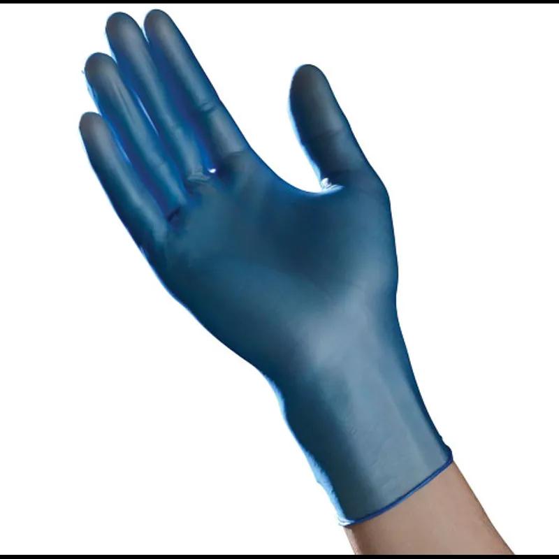 Ambitex® Gloves Medium (MED) Blue Vinyl Powder-Free 100 Count/Pack 10 Packs/Case 1000 Count/Case