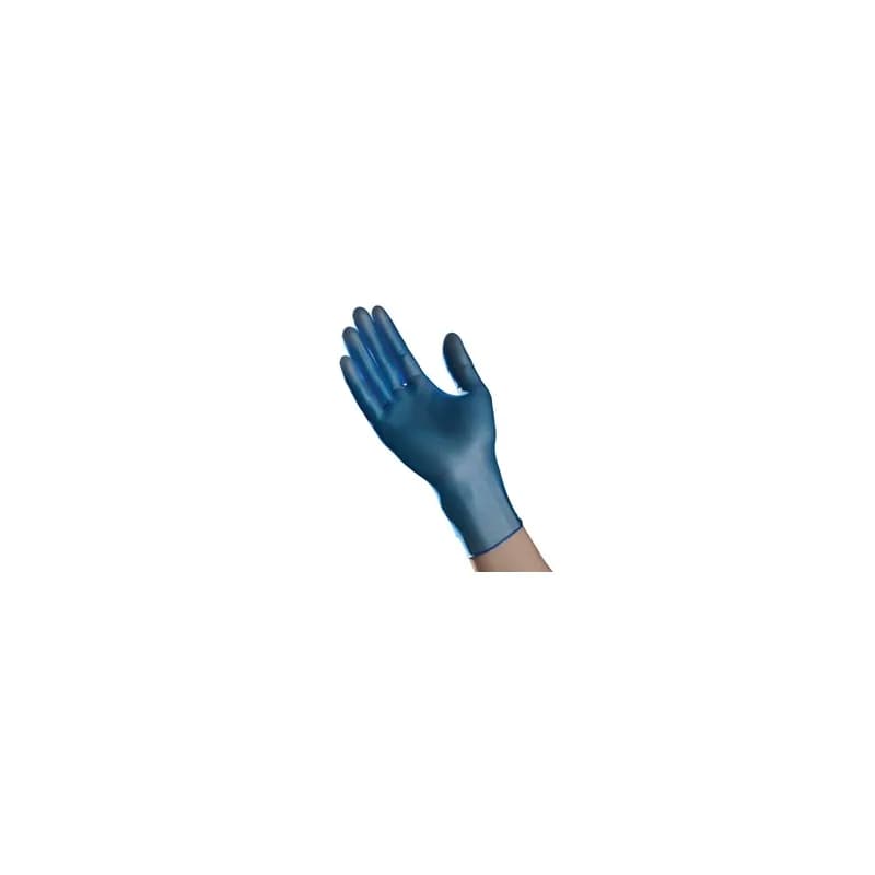 Gloves Large (LG) Blue Vinyl Powder-Free 100 Count/Pack 10 Packs/Case 1000 Count/Case