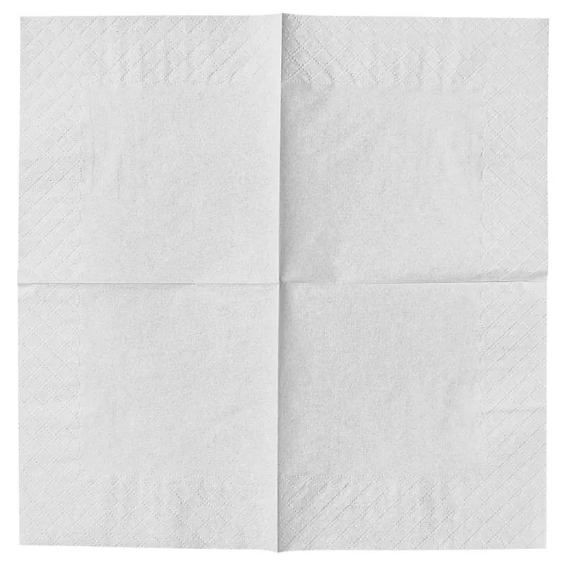 Victoria Bay Beverage Napkins 9.45X9.45 IN White Virgin Paper 2PLY 3000/Case