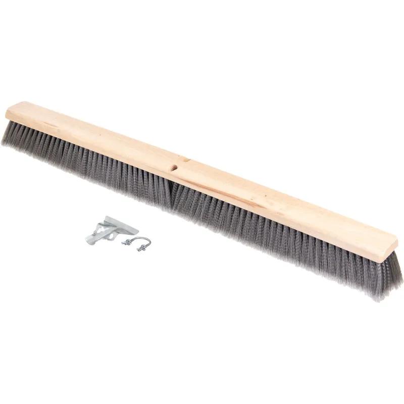 Flo-Pac® Floor Brush 36 IN Wood PP Gray Flagged 1/Each