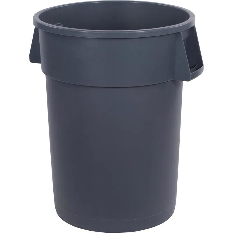 Trash Can 44 GAL 176 QT Gray Round HDPE 1/Each