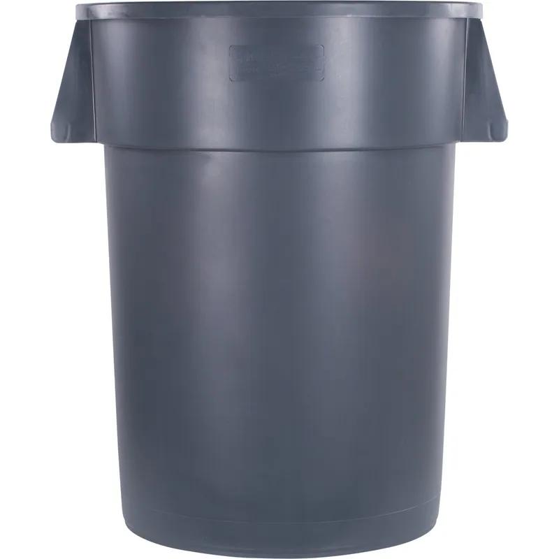 Trash Can 44 GAL 176 QT Gray Round HDPE 1/Each