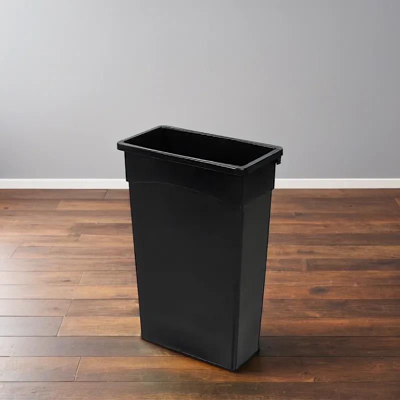 Trash Can 23 GAL Black Plastic 1/Each