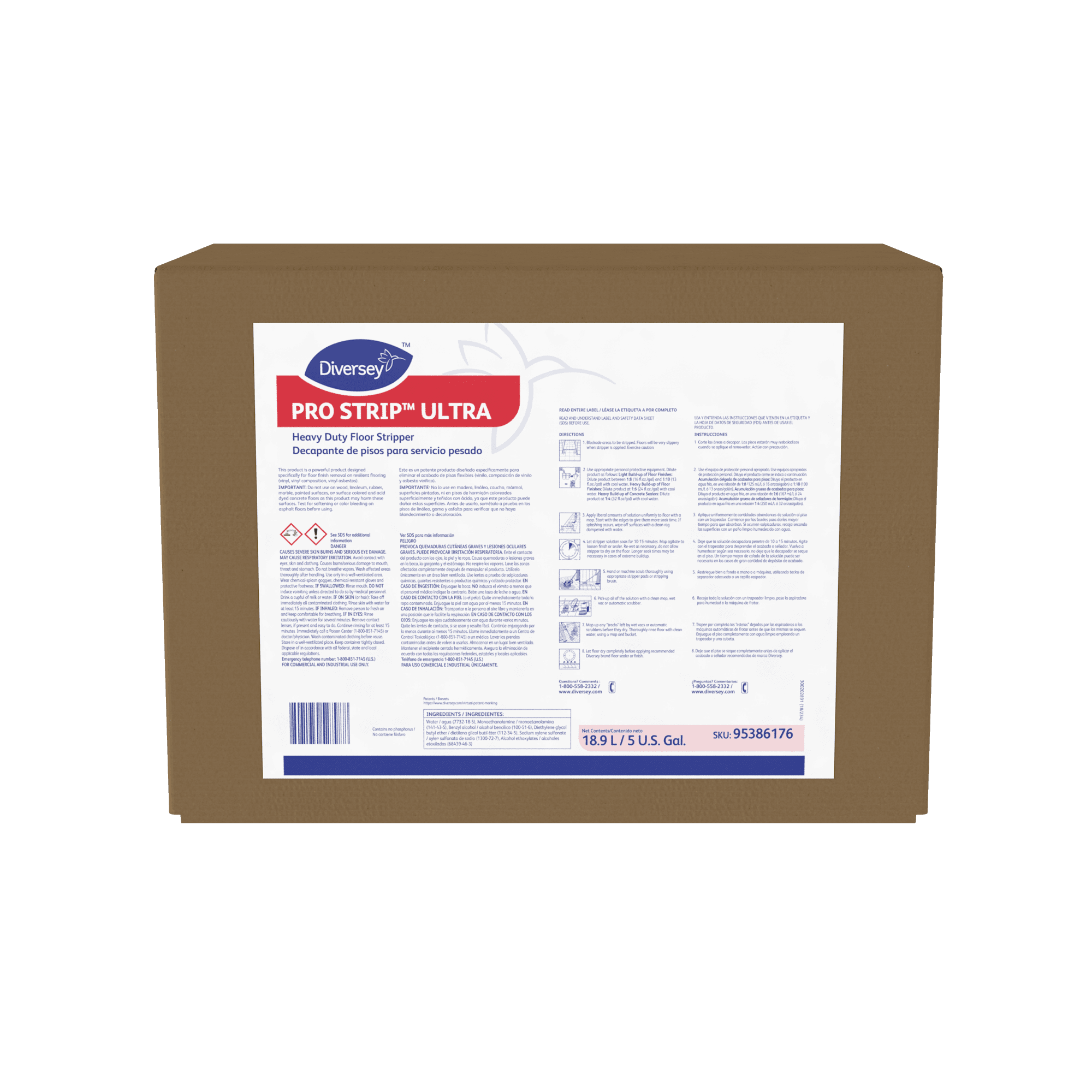 Pro Strip ULTRA Cherry Almond Floor Stripper 5 GAL Heavy Duty Liquid Concentrate 1/Case