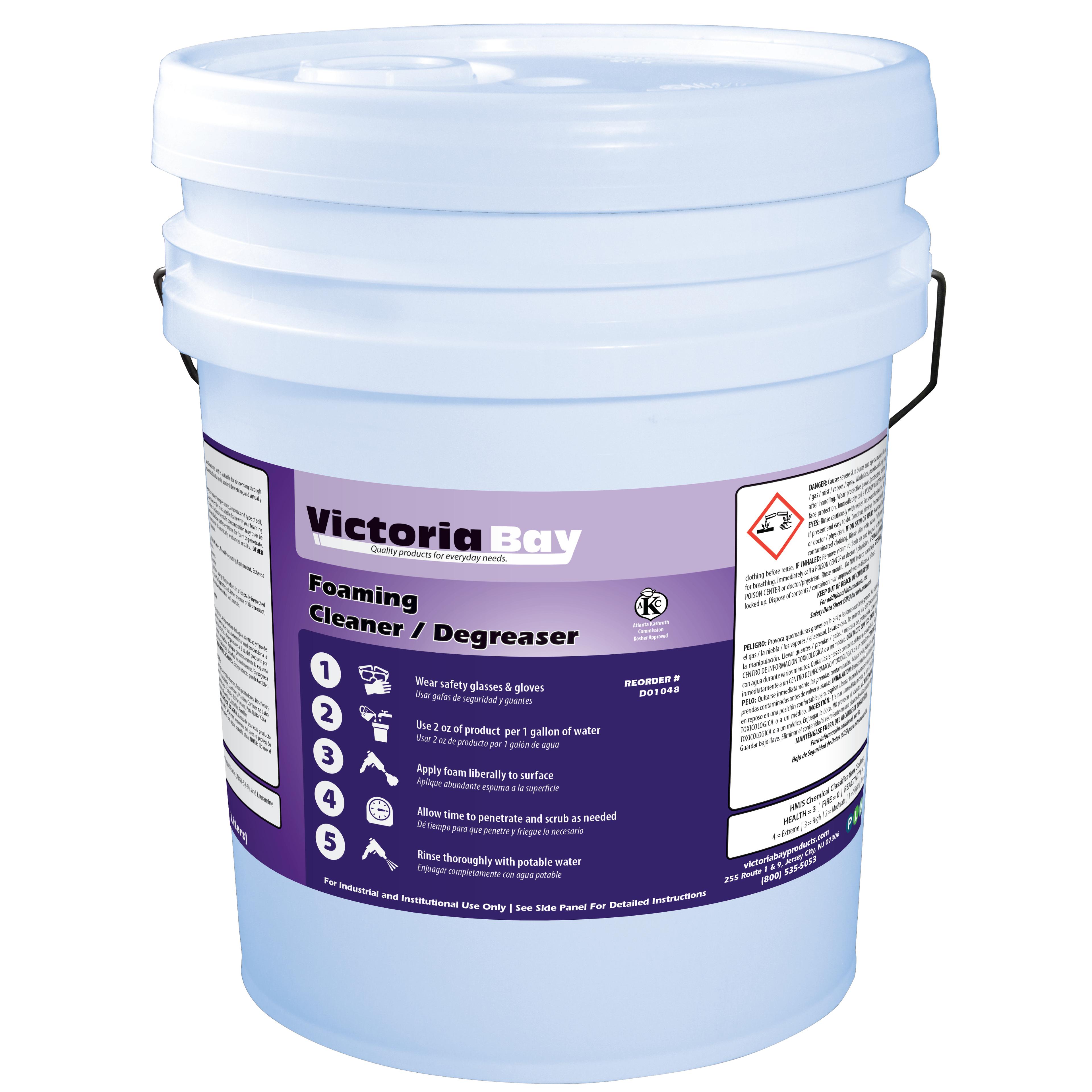 Victoria Bay Foaming Chlorinated Cleaner / Degreaser 5 GAL 1/Pail