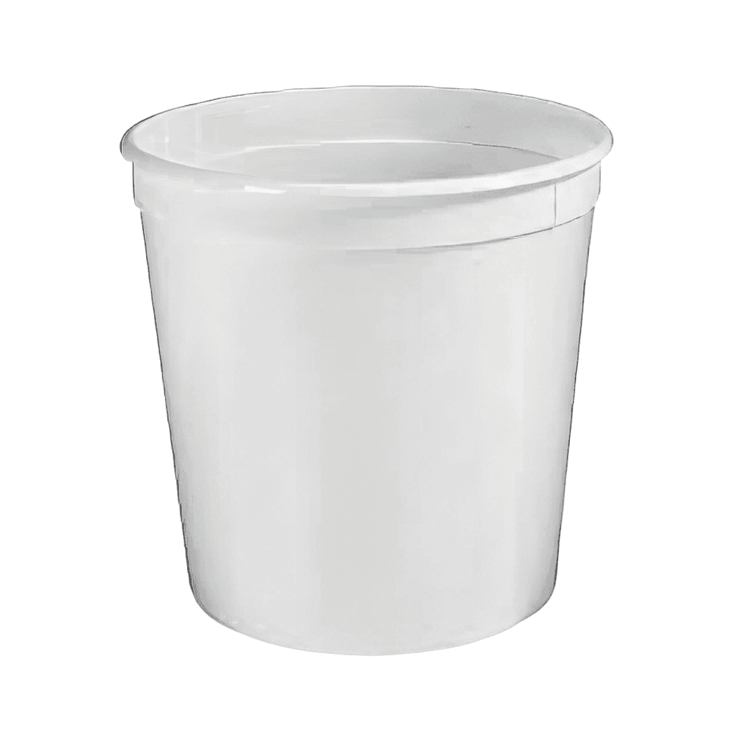 Bucket & Tub Base 85 OZ PET White 200/Case