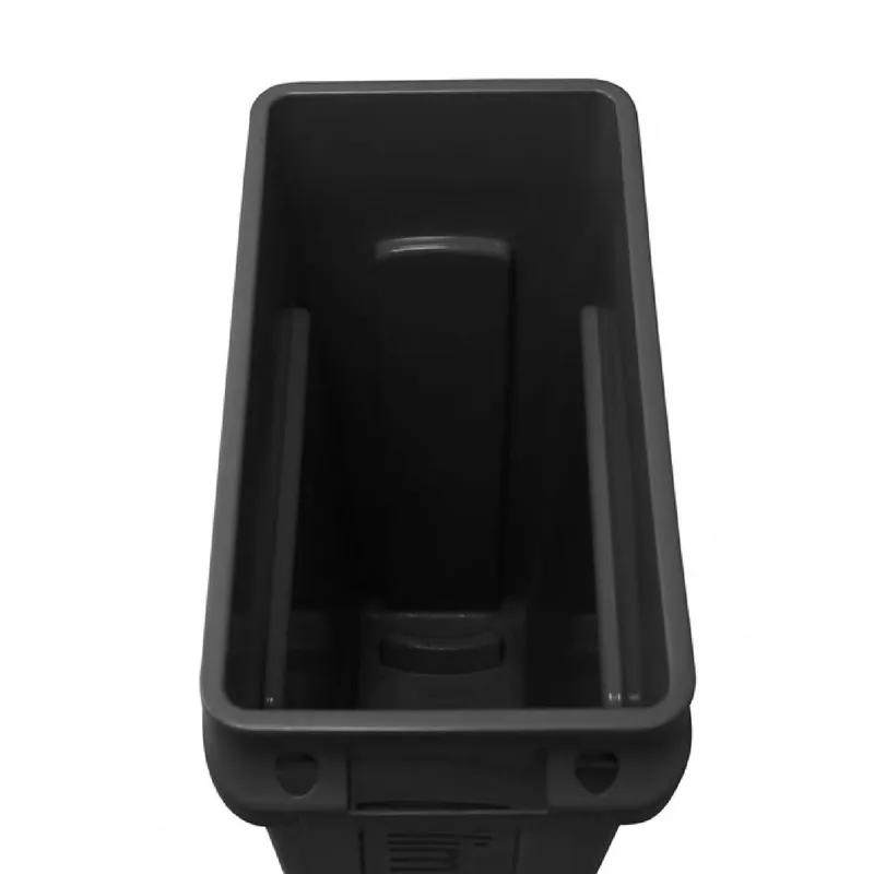 Slim Jim® Trash Can 22.00X11.00X30.00 IN 23 GAL Black Resin 1/Each