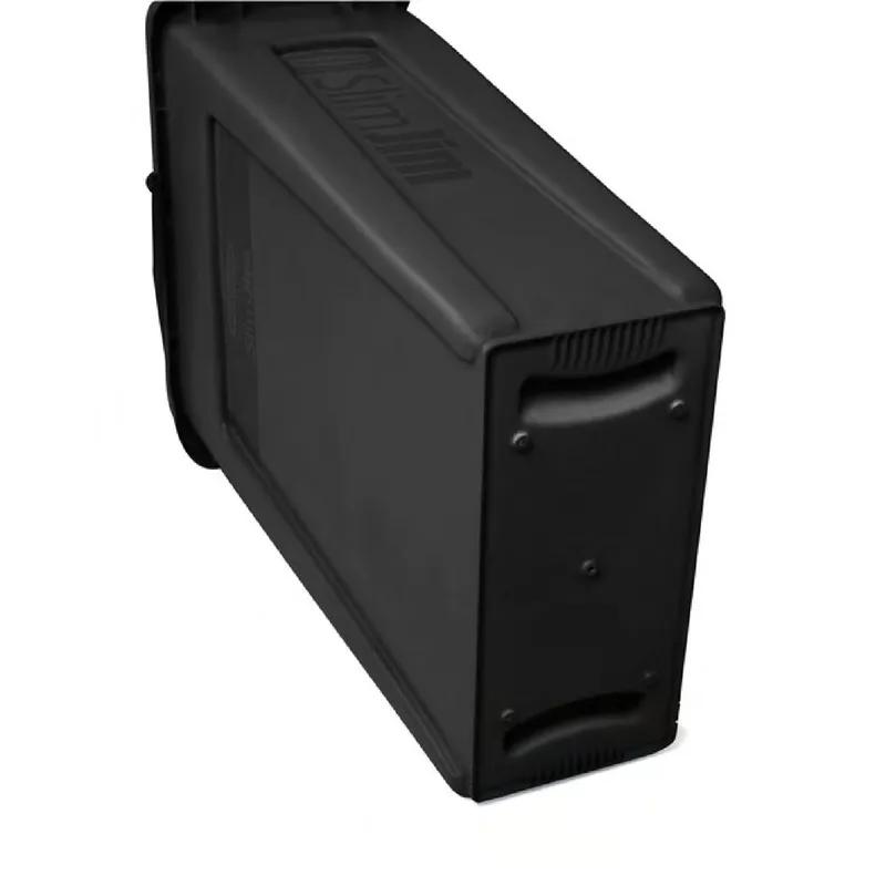 Slim Jim® Trash Can 22.00X11.00X30.00 IN 23 GAL Black Resin 1/Each