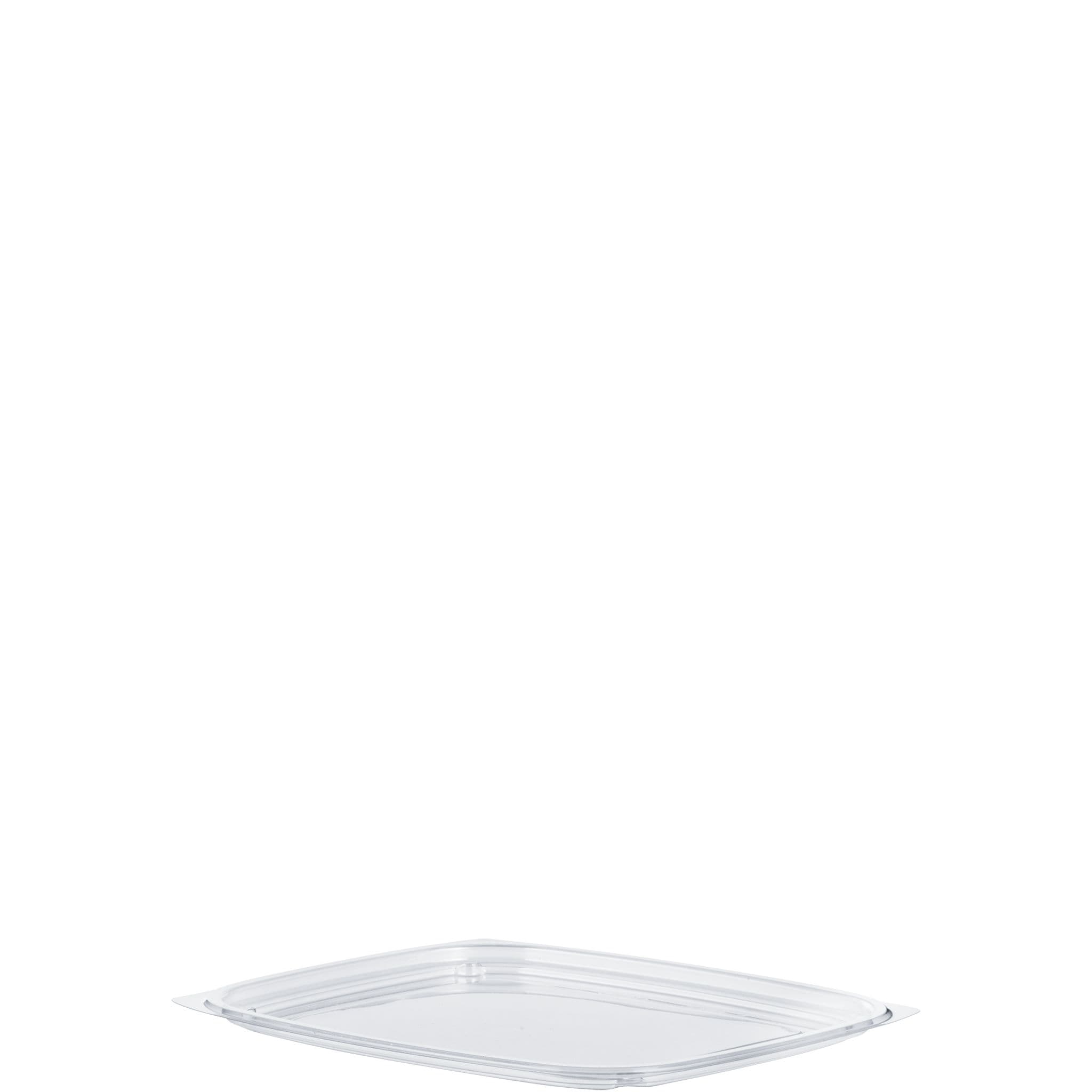 Dart® ClearPac® Lid Flat 7.5X6.5X0.3 IN 1 Compartment OPS Clear For 32 OZ Container Unhinged 63 Count/Pack 8 Packs/Case