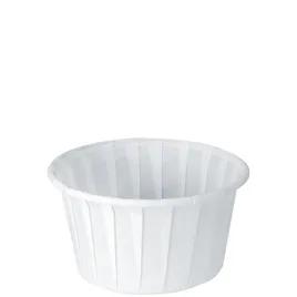 Solo® Souffle & Portion Cup 4 OZ Treated Paper White Round Freezer Safe 250 Count/Pack 20 Packs/Case 5000 Count/Case