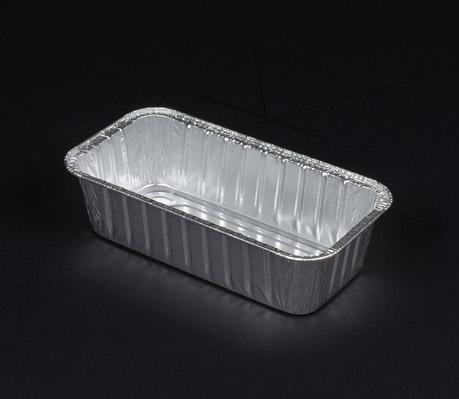 Bread & Loaf Pan 2 LB 8.6875X4.5625X2.375 IN Aluminum Silver Rectangle Full Curl 500/Case