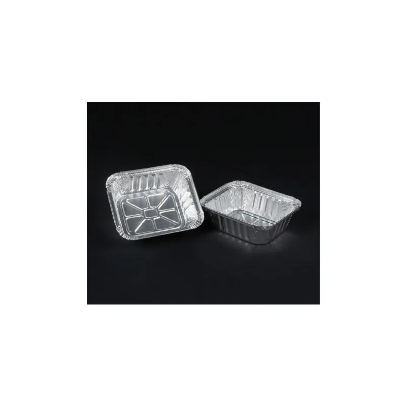 Take-Out Container Base 5.75X4.875X1.8125 IN Aluminum Silver Oblong 1000/Case