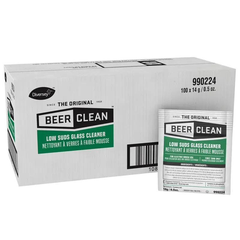 Beer Clean® Odorless Glassware Detergent 0.5 OZ Powder Kosher 100/Case