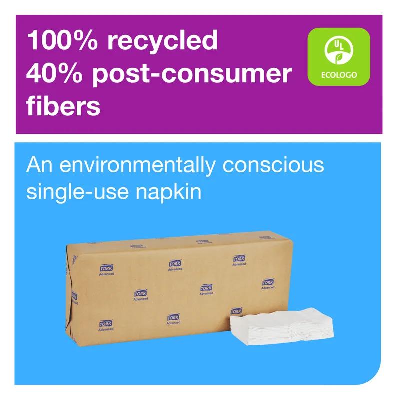 Dinner Napkins 15X16.25 IN 3.75X8.125 IN White Paper 2PLY 1/8 Fold Refill Embossed 375 Count/Pack 8 Packs/Case