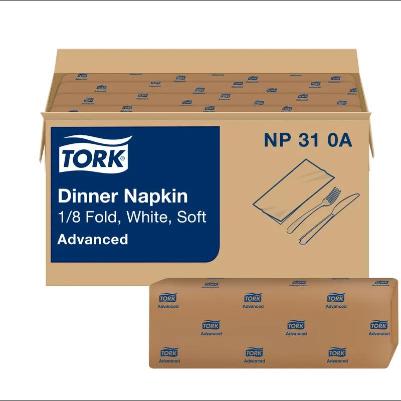 Dinner Napkins 15X16.25 IN 3.75X8.125 IN White Paper 2PLY 1/8 Fold Refill Embossed 375 Count/Pack 8 Packs/Case