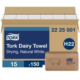 Tork Dairy Cow Udder Wipe  10X9 IN Folded: 5X9 IN Natural White Single Fold Refill Universal 150 Count/Pack