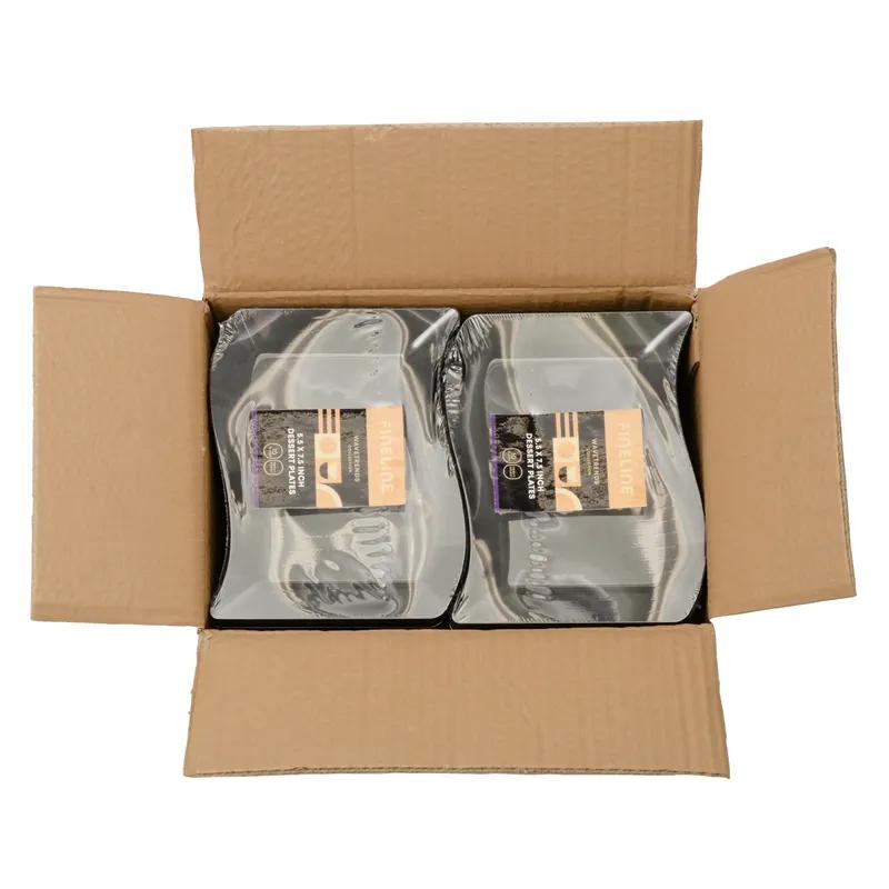 Plate 5.5X7.5 IN PS Black Rectangle 120/Case