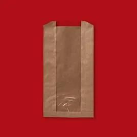 Sandwich Bag 5.5X2X10 IN Kraft Paper PET With Window 1000/Case