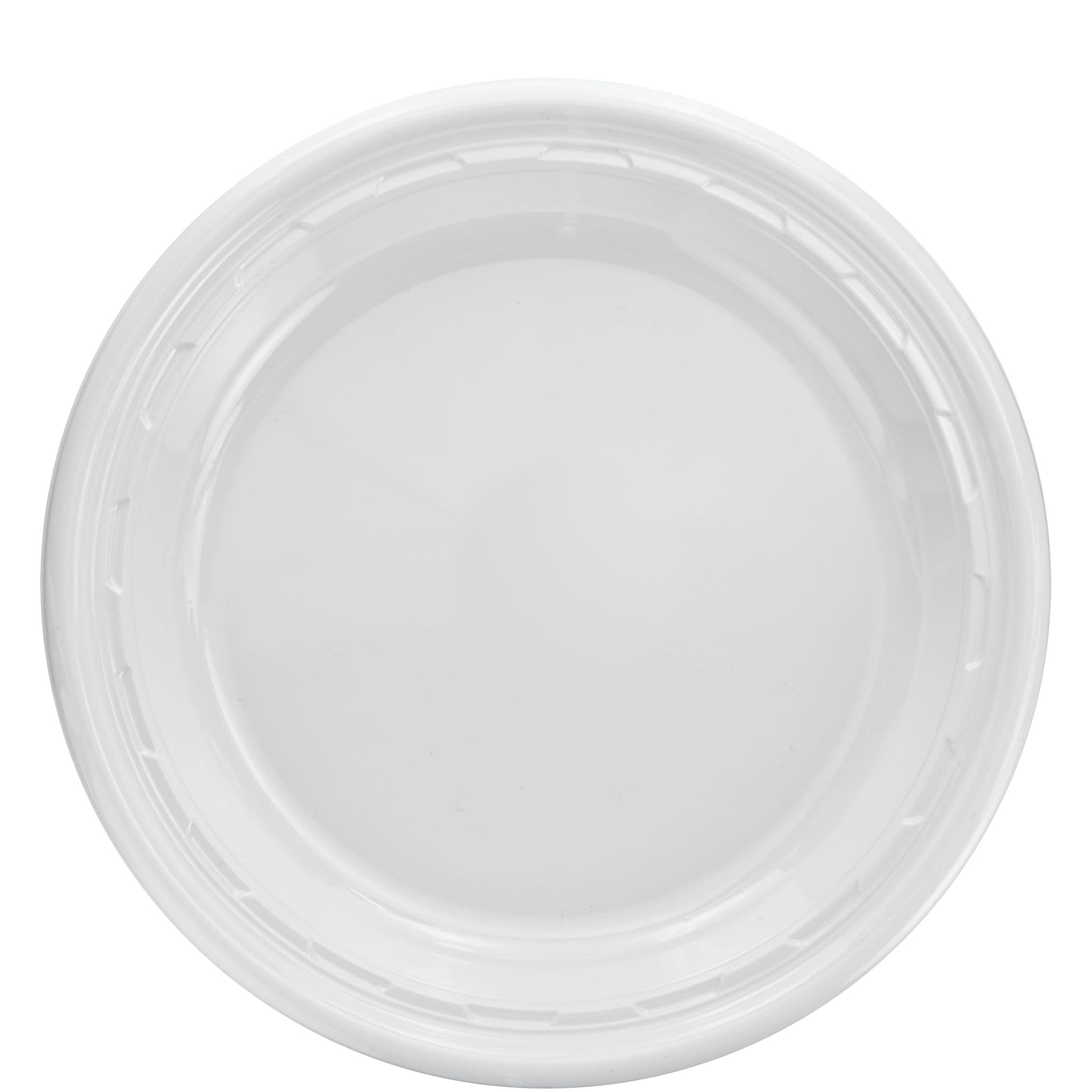 Dart® Famous Service® Plate 10.25 IN PS White Round 125 Count/Pack 4 Packs/Case 500 Count/Case