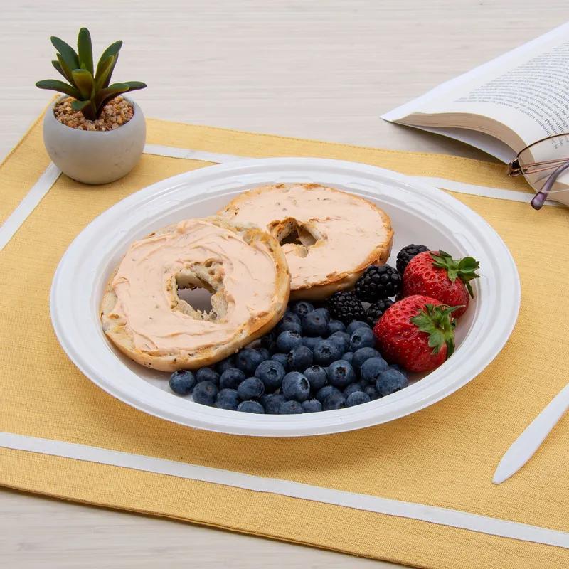 Dart® Famous Service® Plate 10.25 IN PS White Round 125 Count/Pack 4 Packs/Case 500 Count/Case