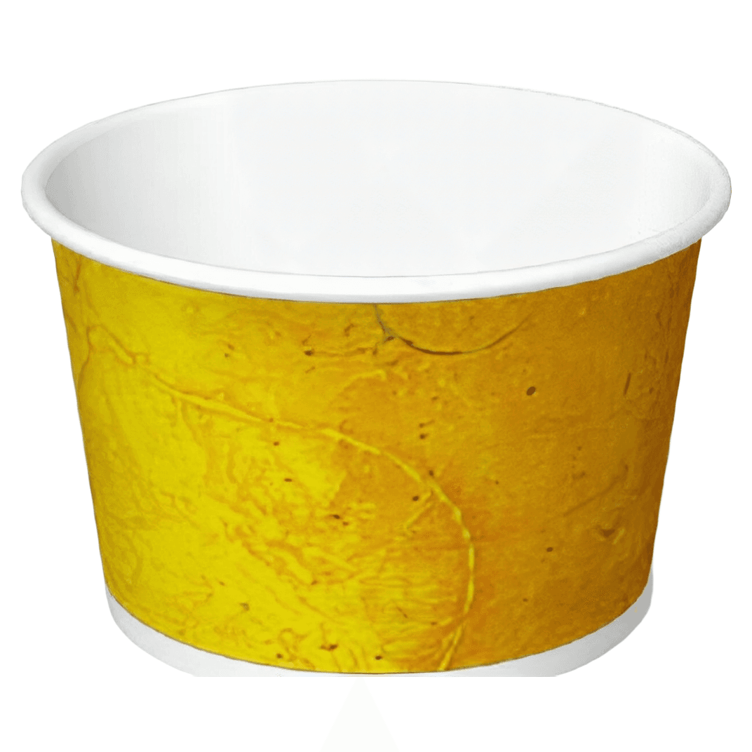 Food Container Base 8 OZ Double Wall Poly-Coated Paper Multicolor Round 1000/Case