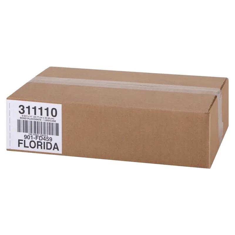 Placemat 9.75X14 IN Map of Florida Paper 1000/Case