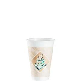 Dart® ThermoGlaze® Cup Insulated 16 OZ EPS Multicolor Café G 25 Count/Pack 40 Packs/Case 1000 Count/Case
