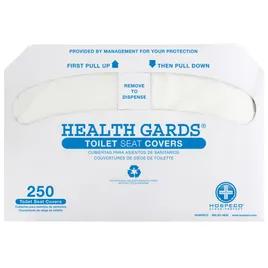 Health Gards® Toilet Seat Cover White Half-Fold 250 Sheets/Pack 20 Packs/Case