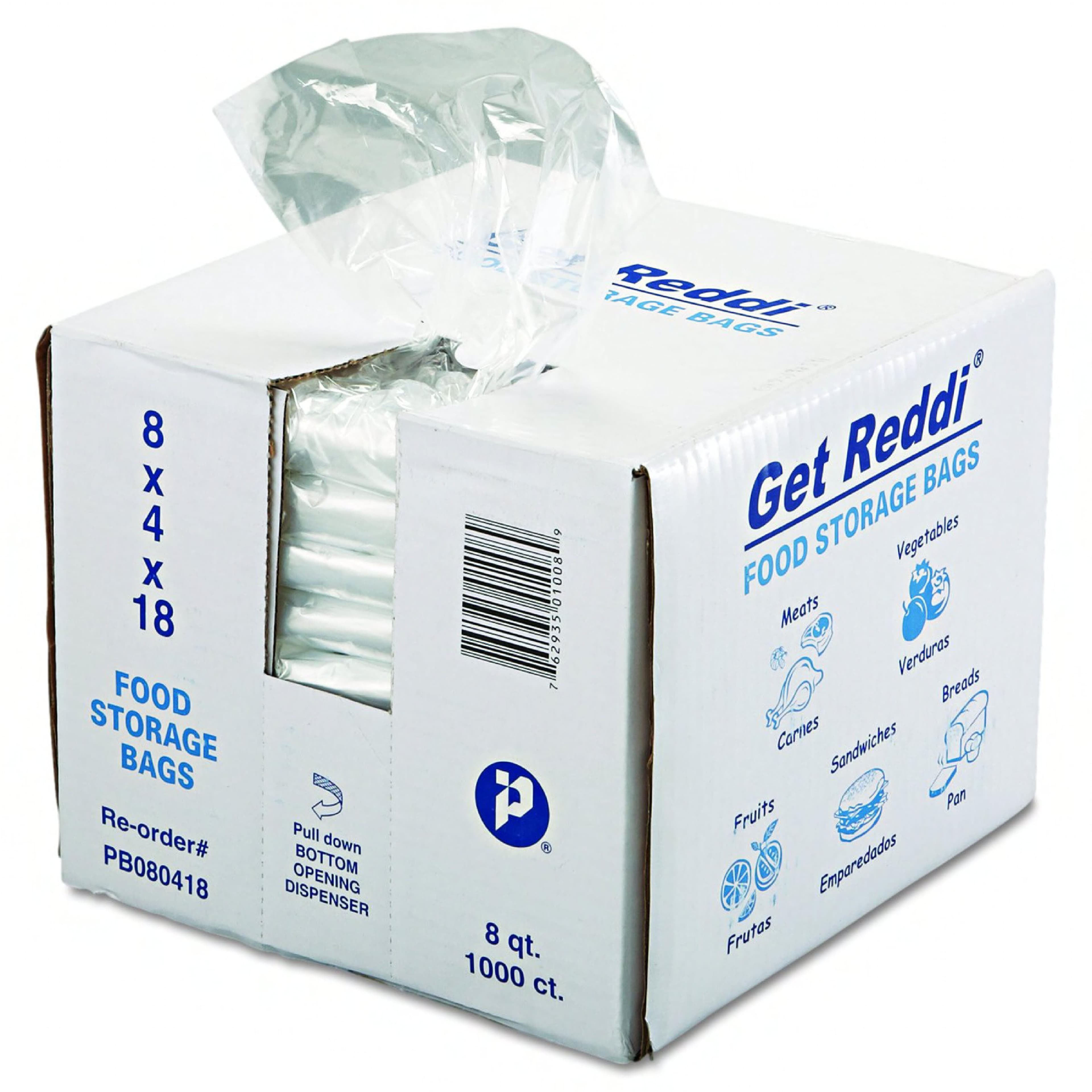 Utility Bag 8X4X18 IN Clear 1000/Case