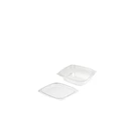 Dart® ClearPac® Deli Container Base & Lid Combo With Flat Lid 8 OZ OPS Clear Rectangle 250/Case